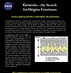 "Genesis . . . The Search For Origins Continues" Poster (small)