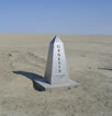 Monument purchased and designed by Genesis team members to commemorate the return to Earth (small)
