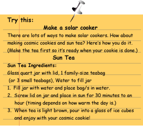 Make a solar cooker activity