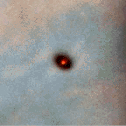 Protoplanetary disk around a developing star