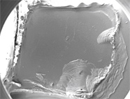 SEM images of the first extraction replica fabricated from Genesis sample 60122
