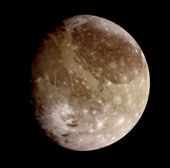 Ganymede as seen by Galileo