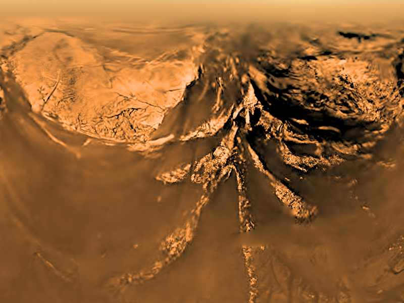 Surface of Titan from above