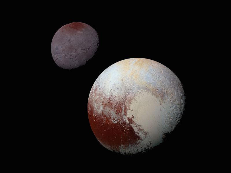 Composite image of Pluto and Charon