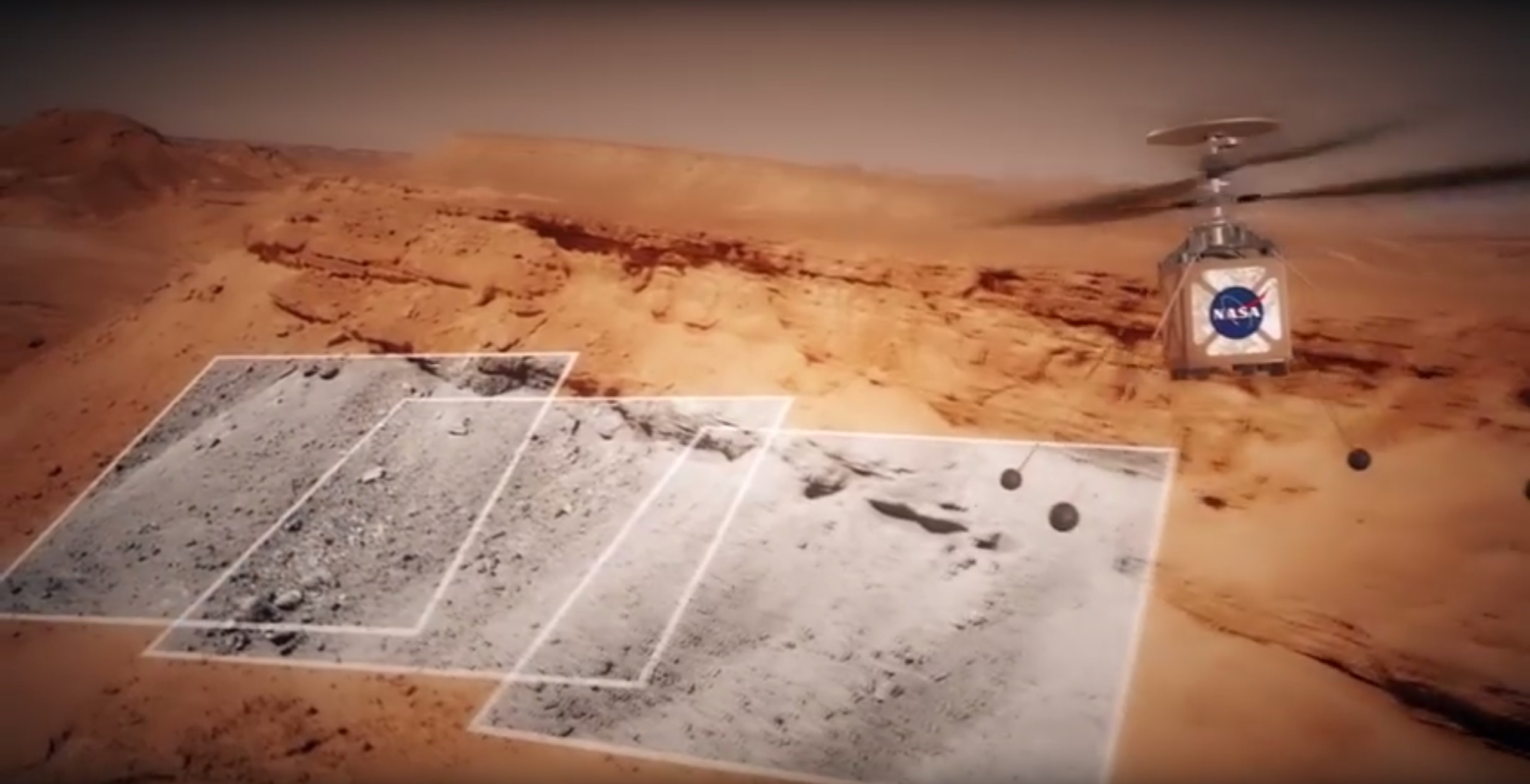 simulated images from mars