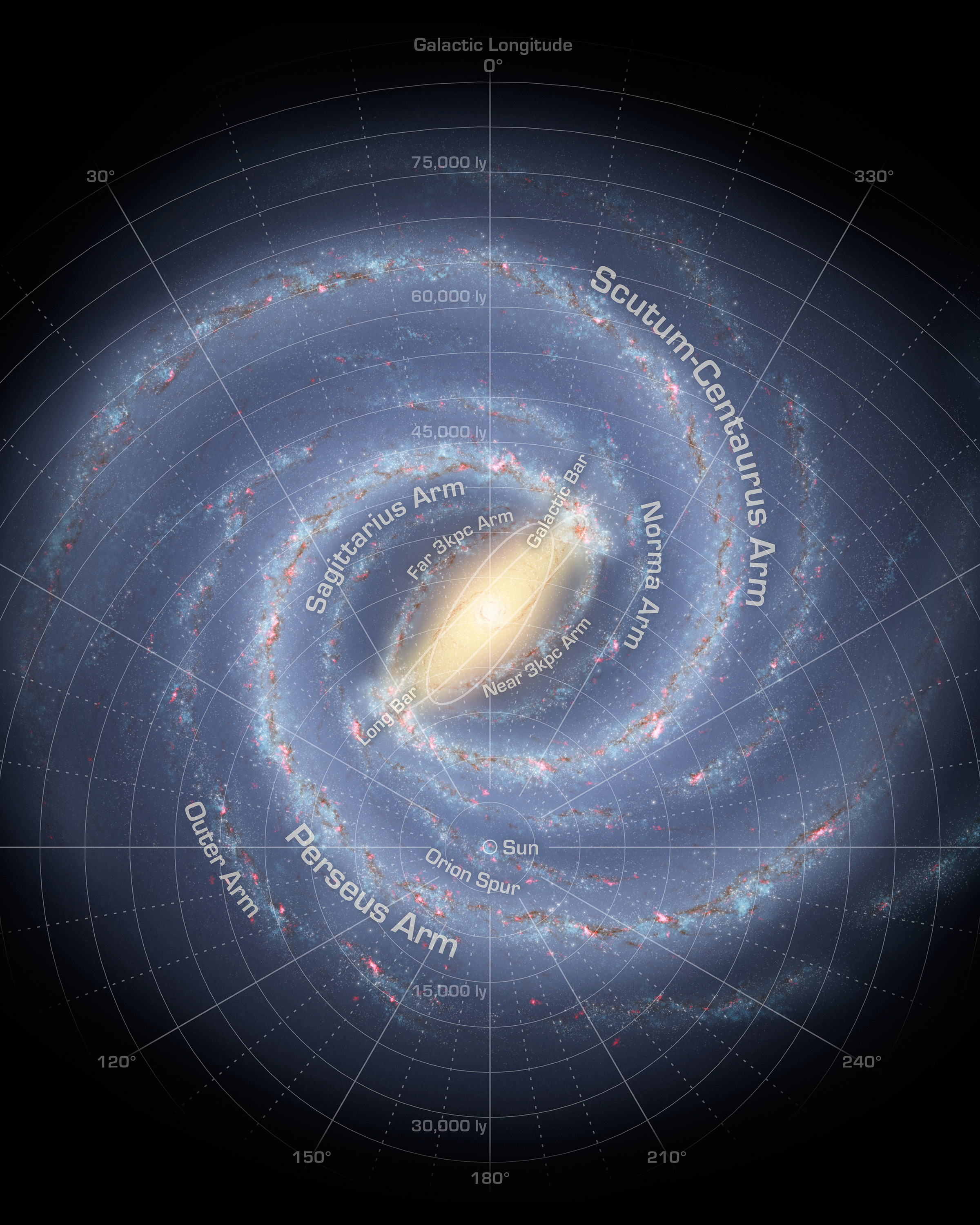 milky way galaxy map star