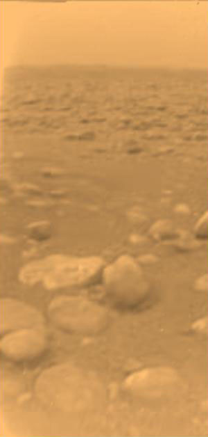 First Color View of Titan's Surface