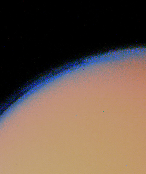 Titan's hazy atmosphere