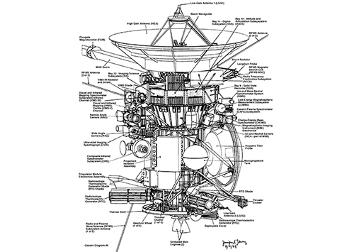 cassini spacecraft diagram