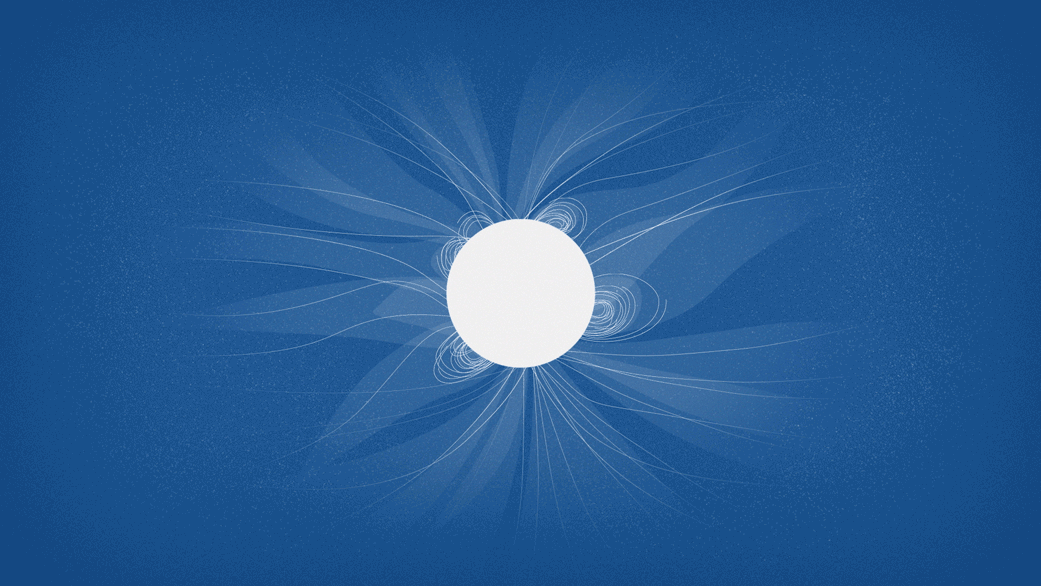 illustration of corona surrounding sun