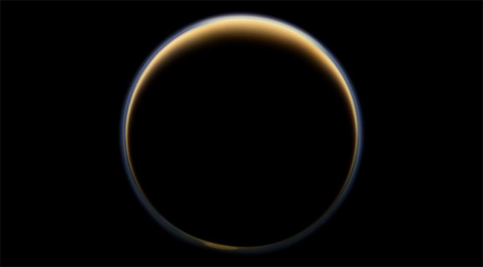 Ring of Color Around Titan