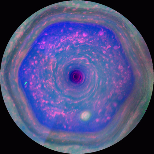 Saturn's Streaming Hexagon