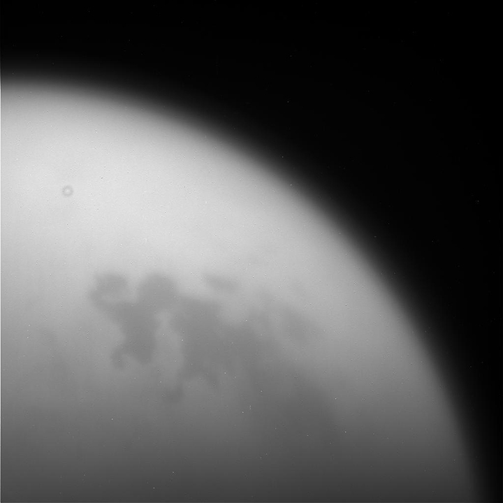 Unprocessed image of Titan