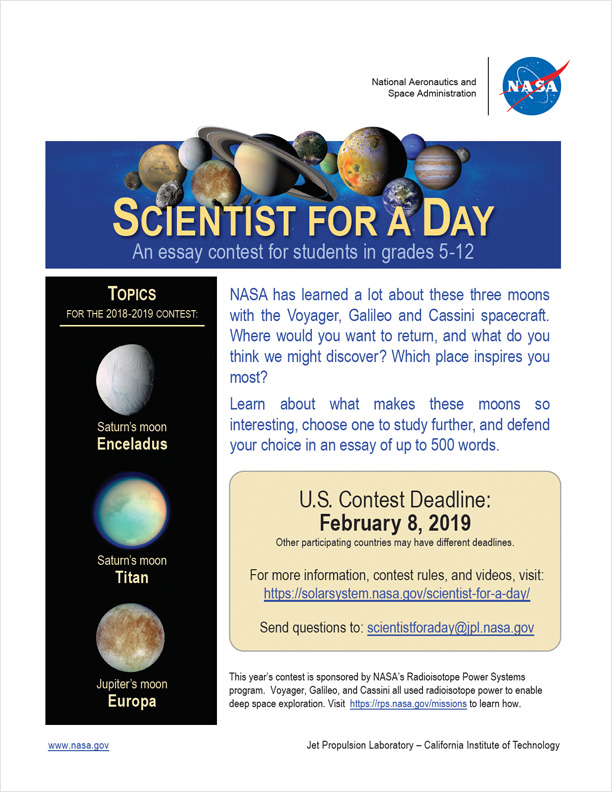 Scientist For A Day Introduction Nasa Solar System