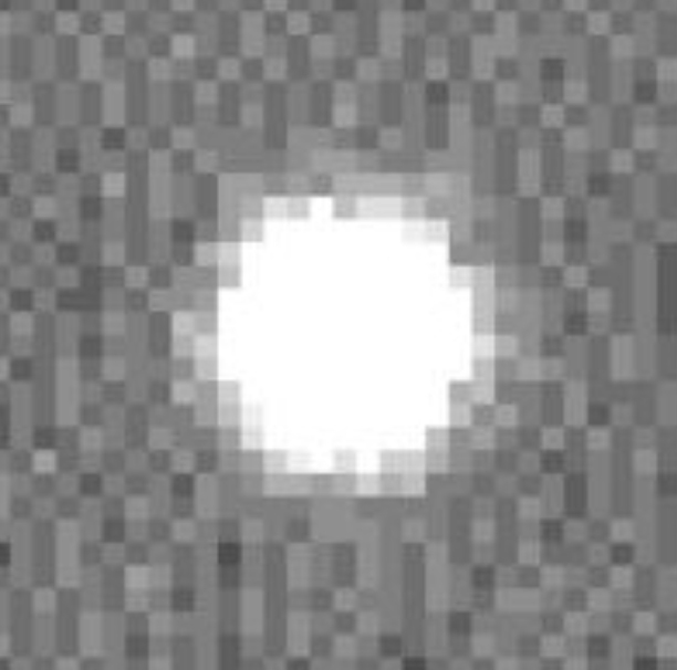 Fuzzy image of Huygens probe. 