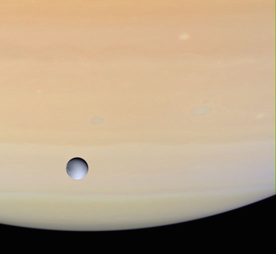 Dione and Saturn