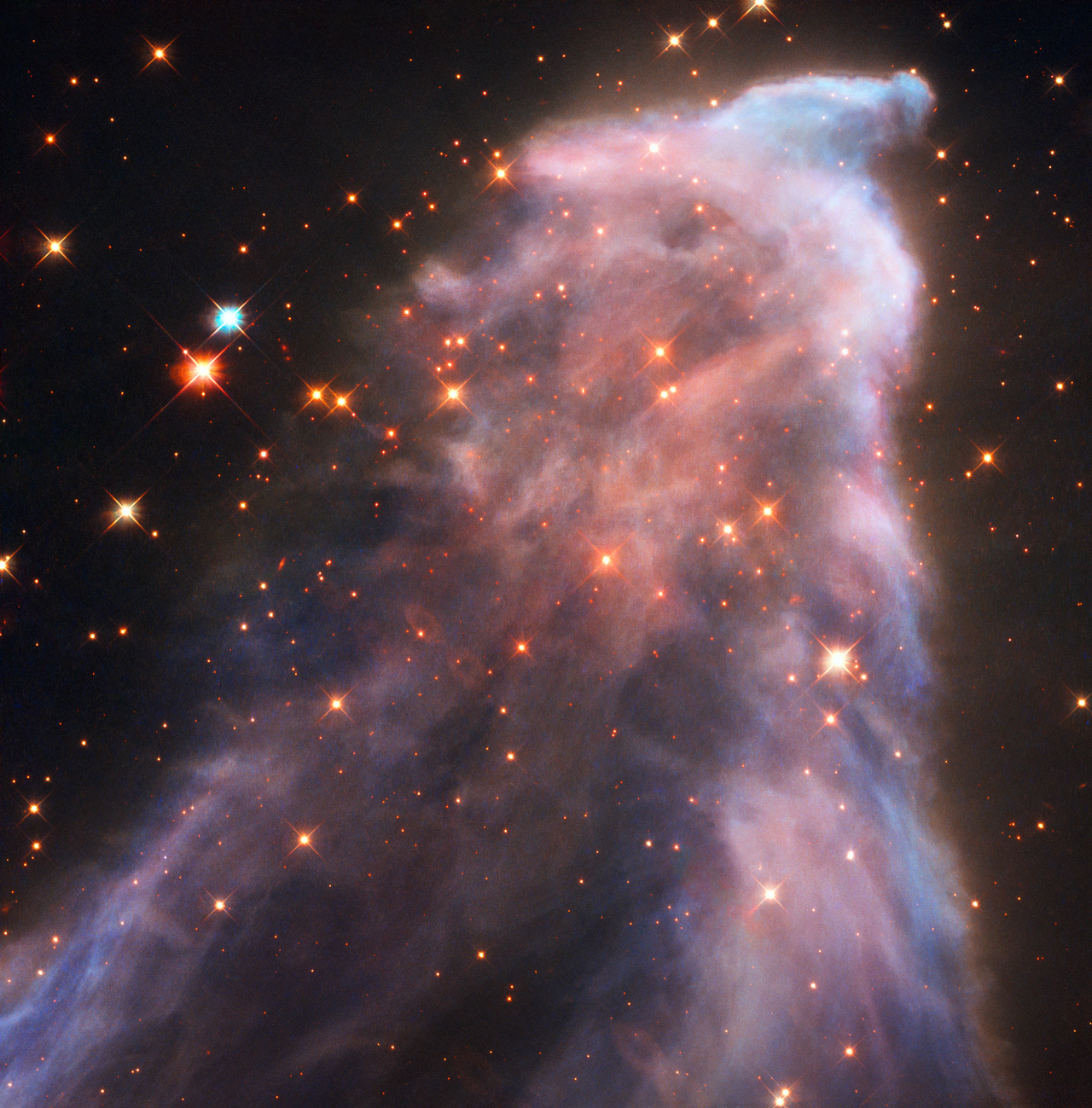 Wisply Nebula that looks like a Halloween ghost