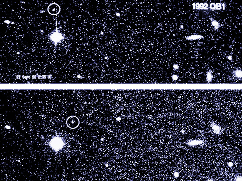 Fuzzy image of Kuiper Belt Object