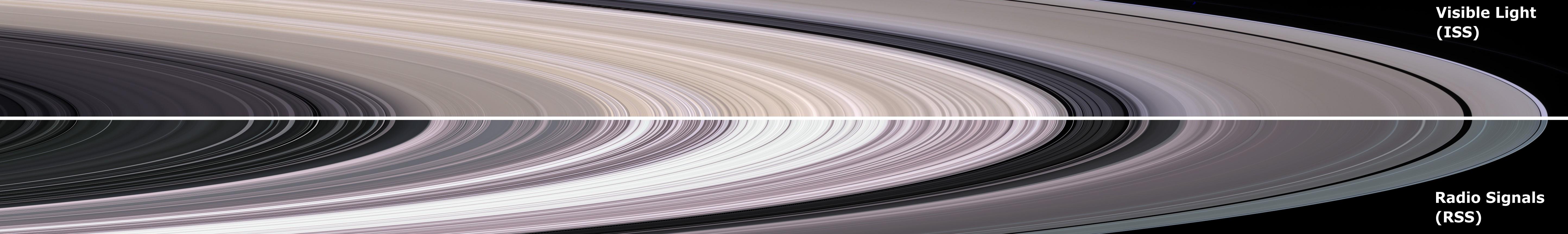 Long image of Saturn's rings