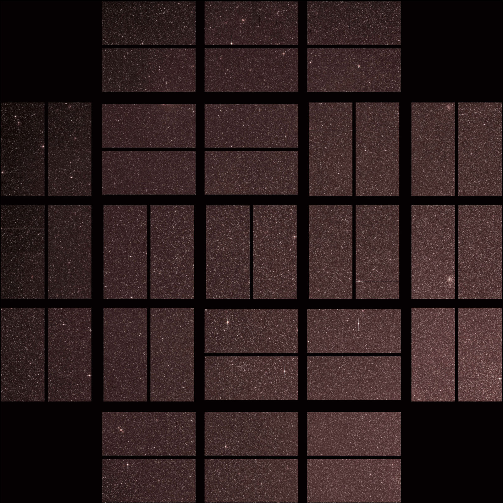Grid view of distant stars