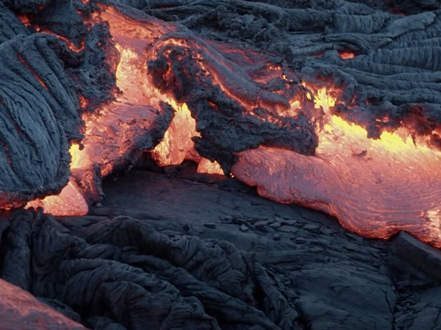 image of flowing lava