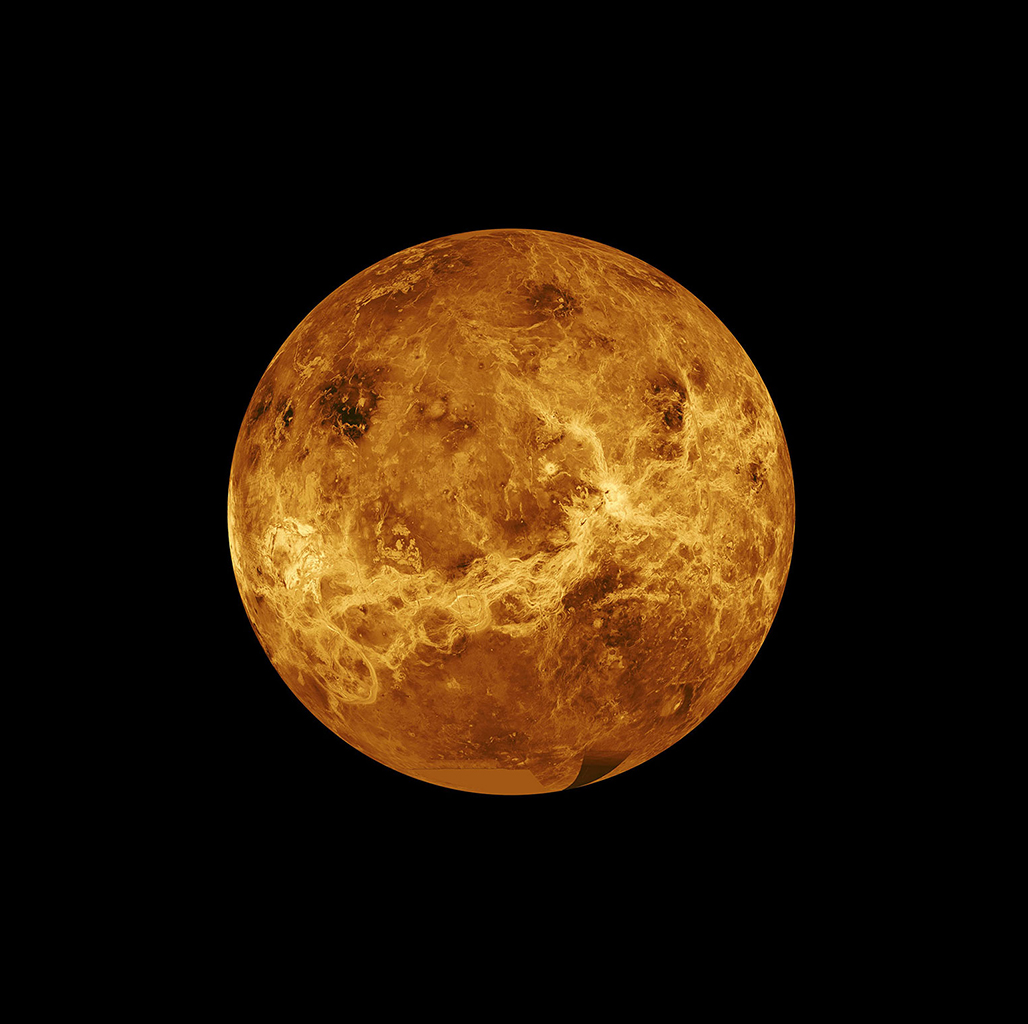 image of Venus with detailed surface features