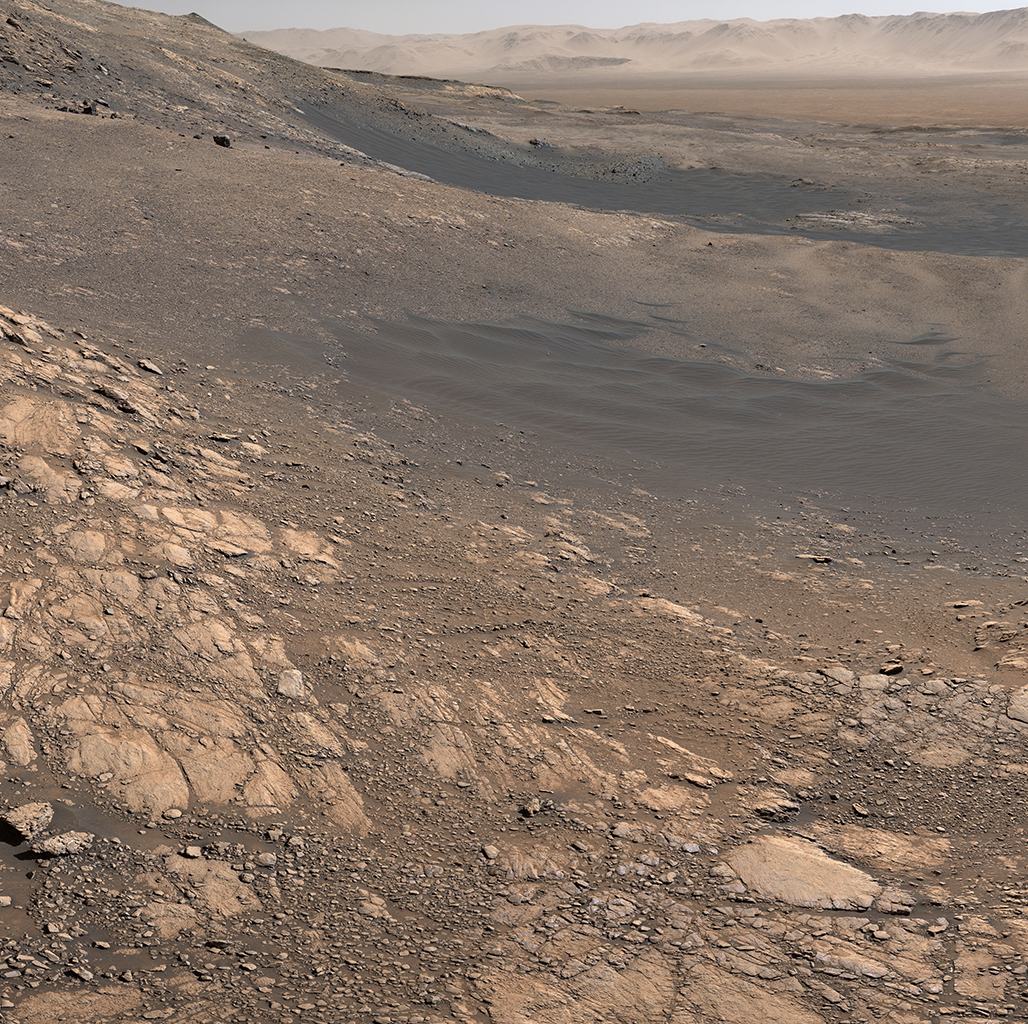 view from the surface of Mars