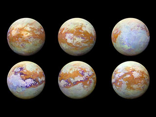 infrared images of Saturn's moon Titan