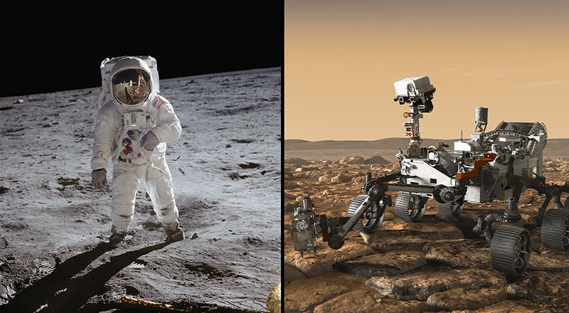 Buzz Aldrin and the Mars 2020 Rover