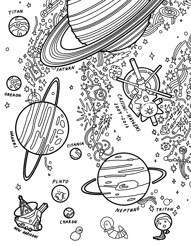 coloring pages of the solar system