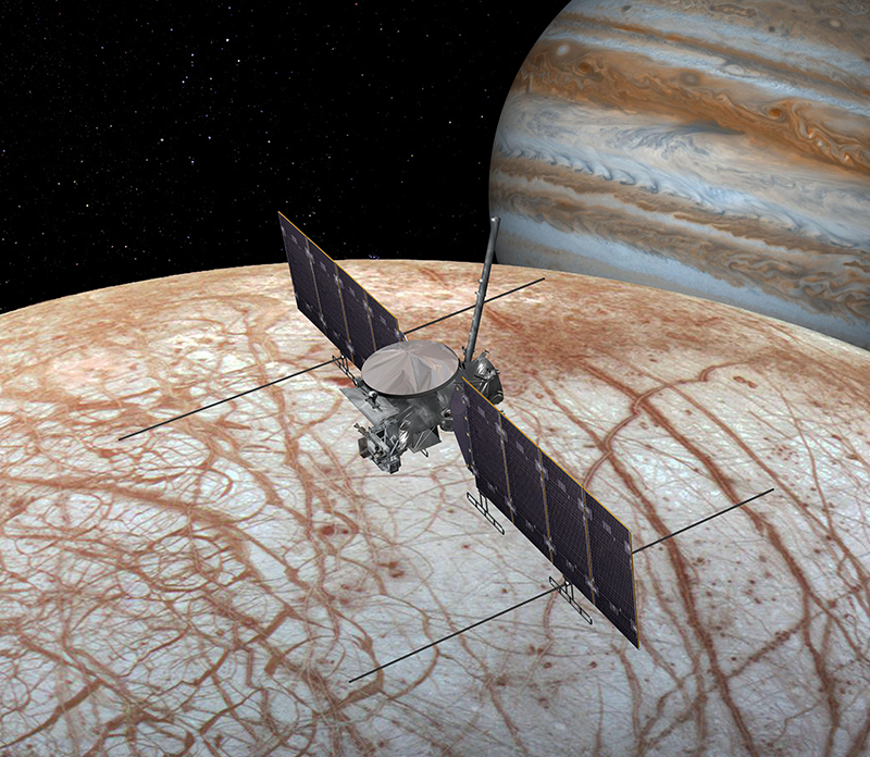Illustration of the Europa Clipper spacecraft