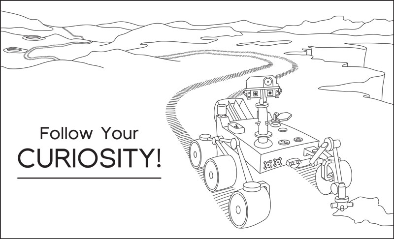 curiosity mars rover clip art