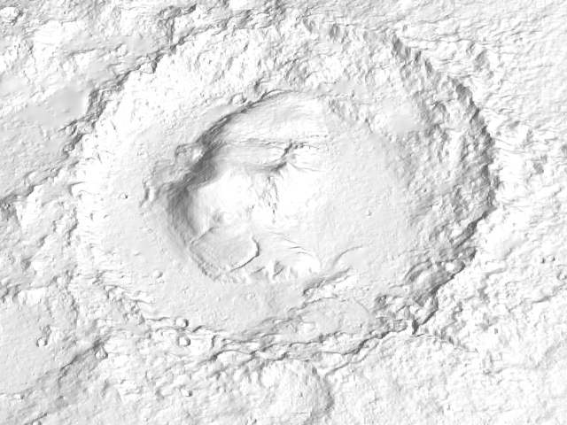 topographical image of Gale Crater
