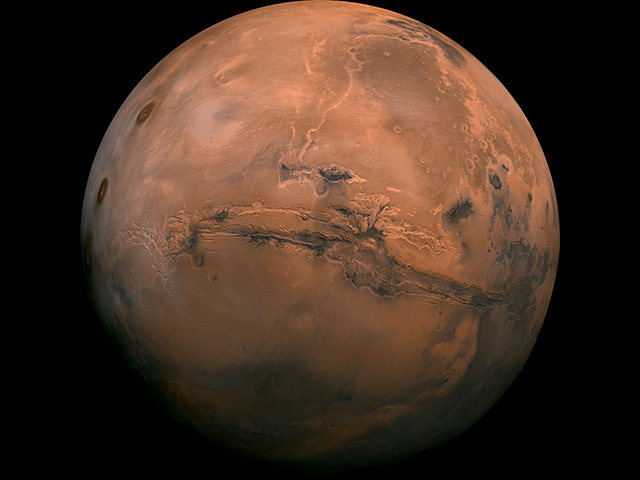 distance to mars the sun