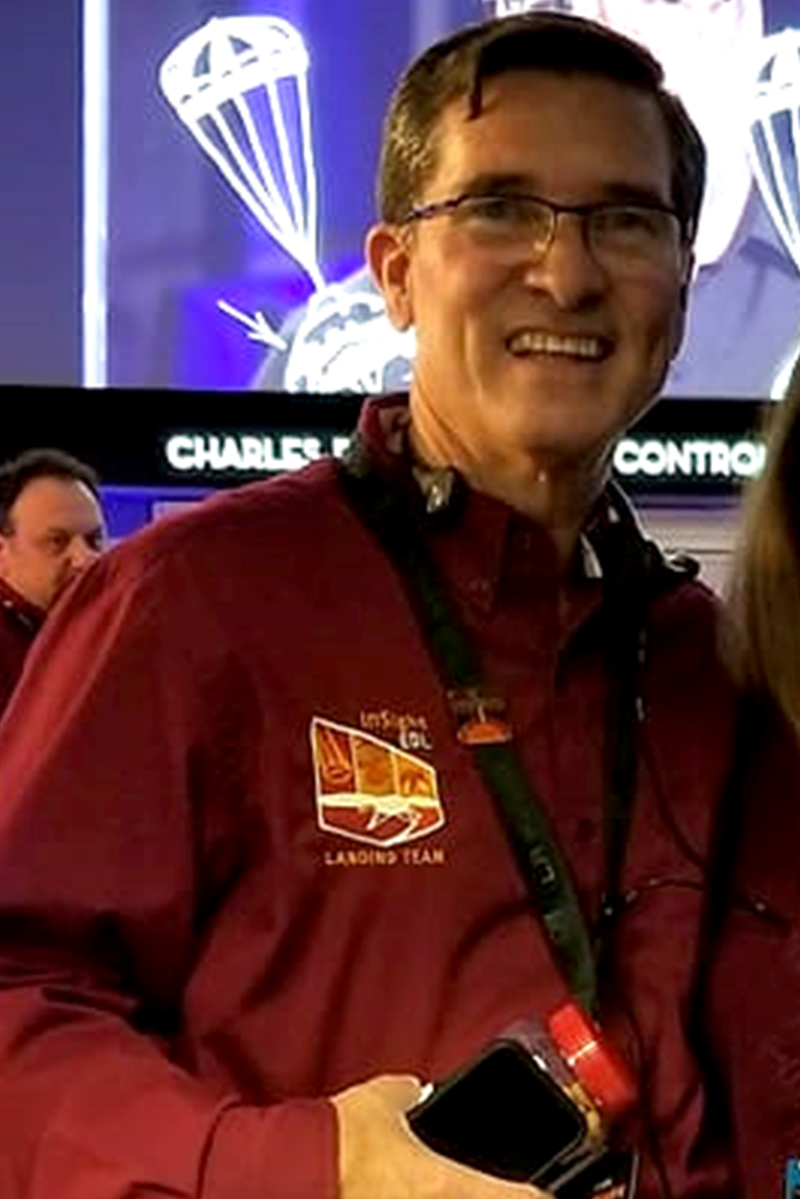 Jim McClure during the Insight landing