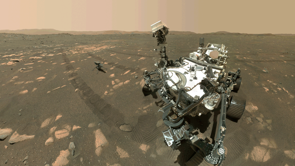 Perseverance rover takes selfie with Ingenuity
