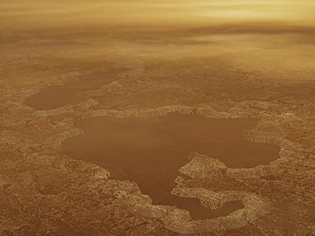 Titan lakes illustration