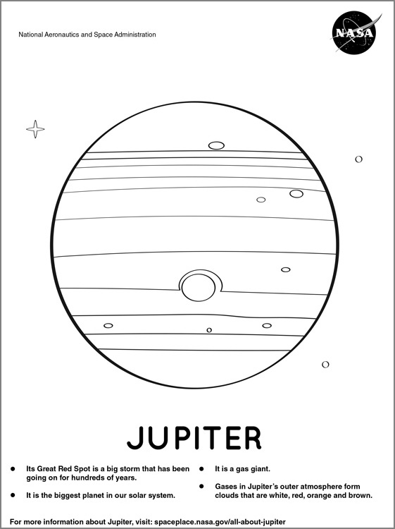 Jupiter Coloring Page