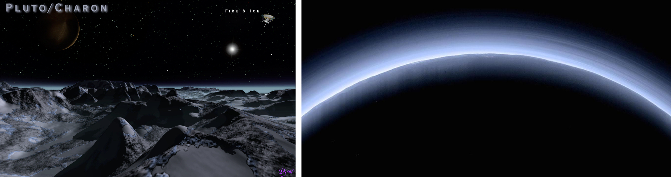 pluto side by side