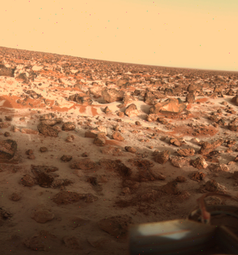 View from the Mars Viking lander