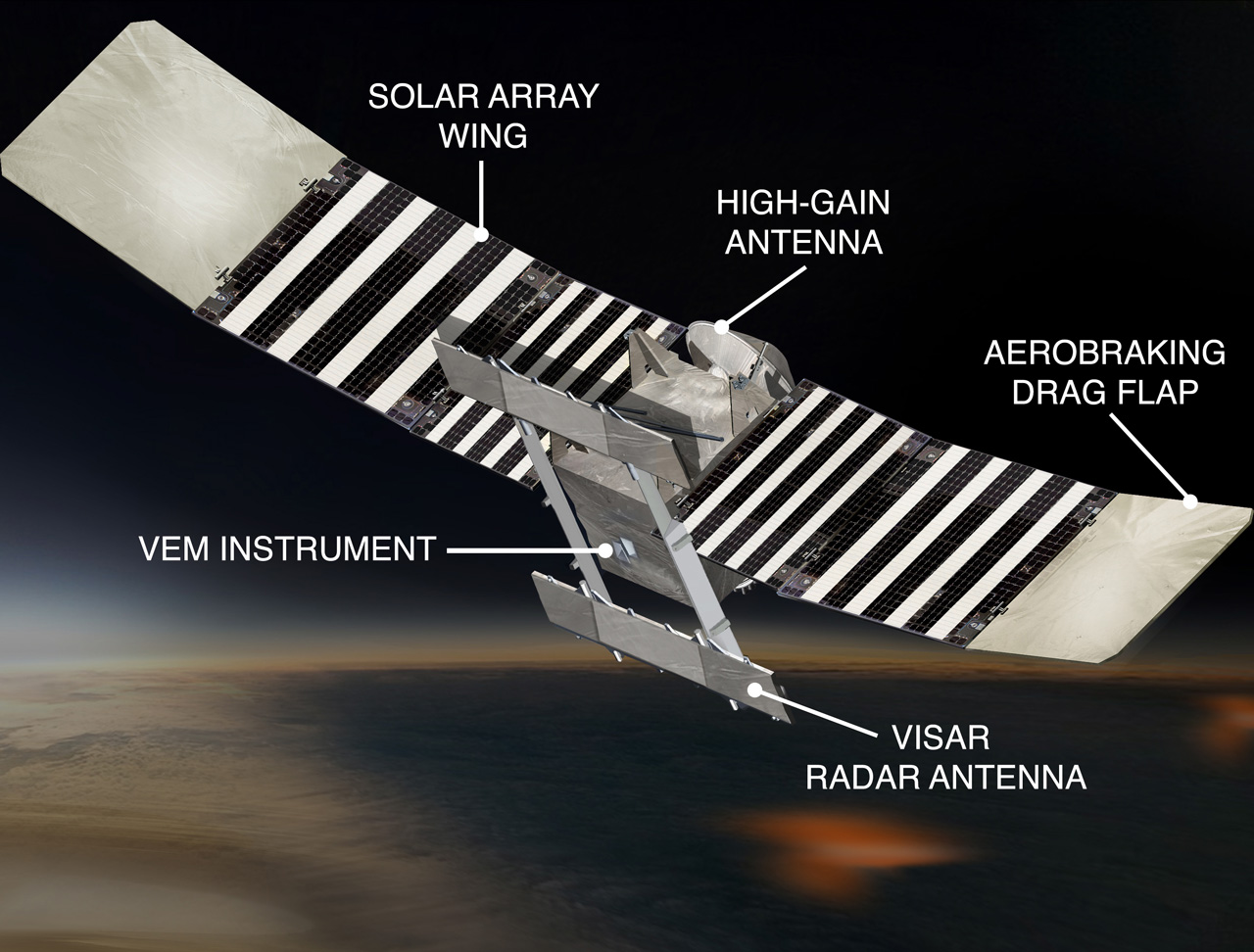 VERITAS spacecraft - labeled