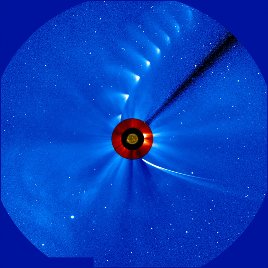 Sequence shows comet passing the Sun