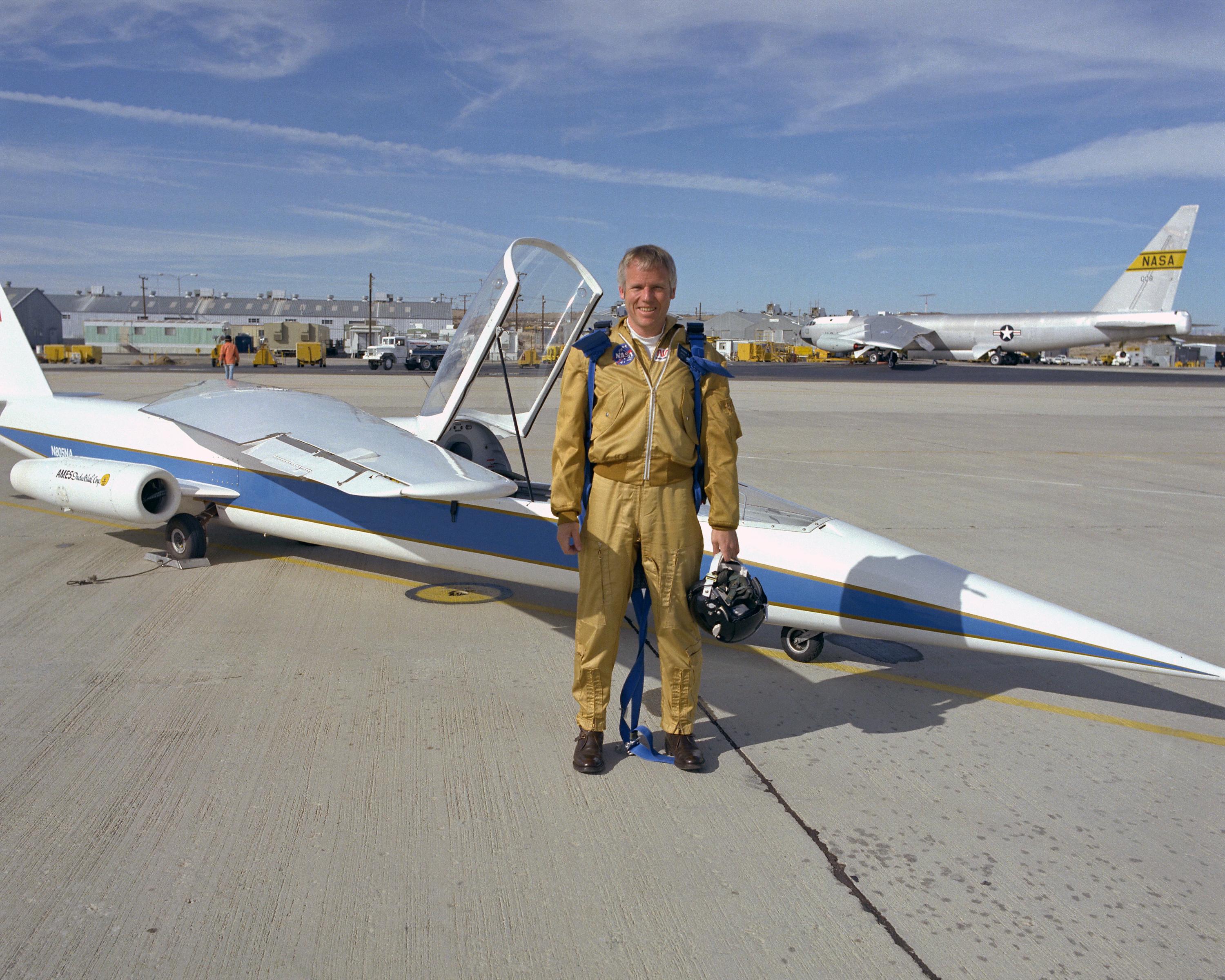Test Pilot Richard E. “Dick” Gray and experimental jet