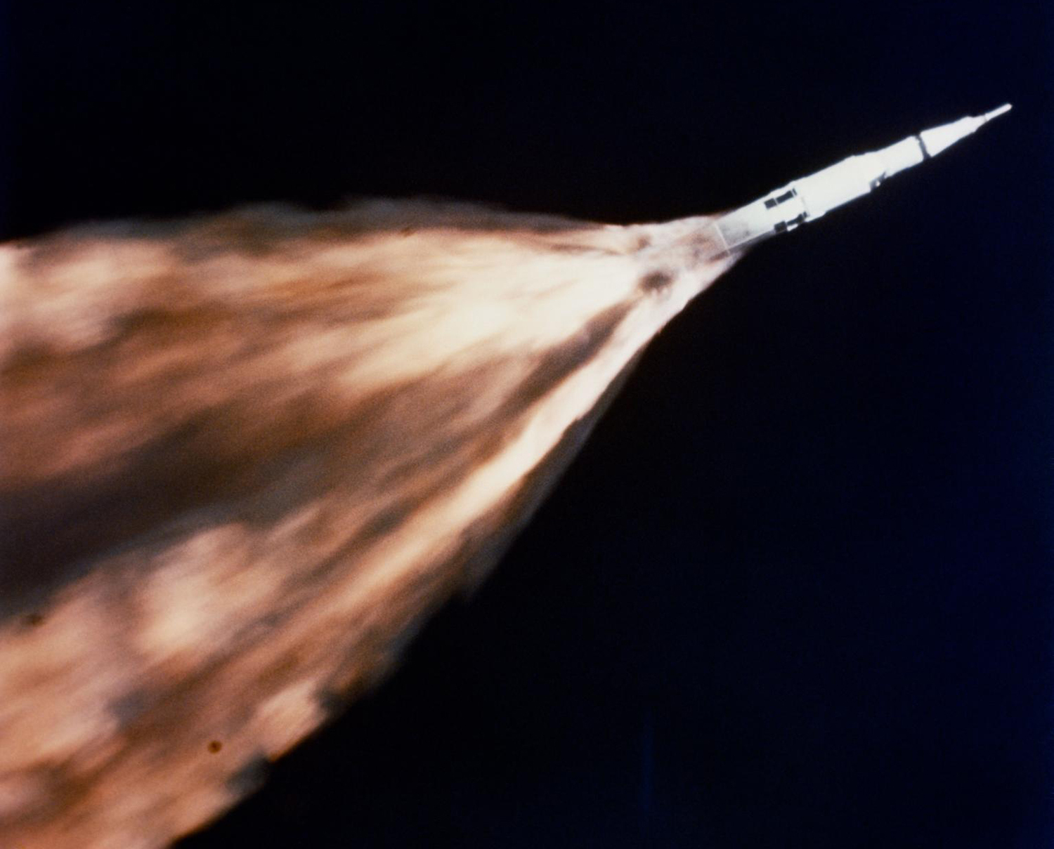 Apollo 6 in flight