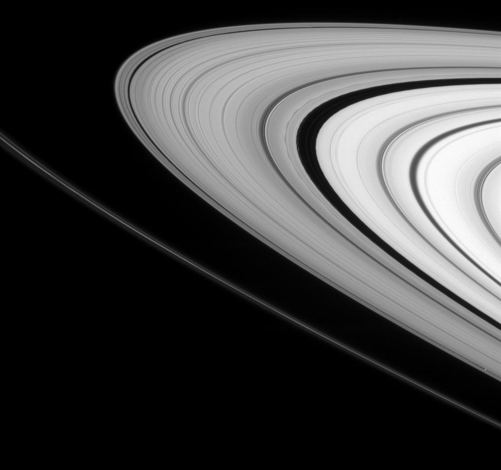 A view of Saturn's rings