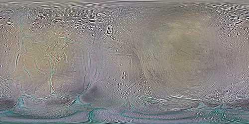 Map of Enceladus