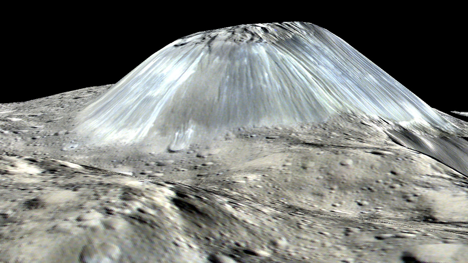 Ahuna Mons: Side View