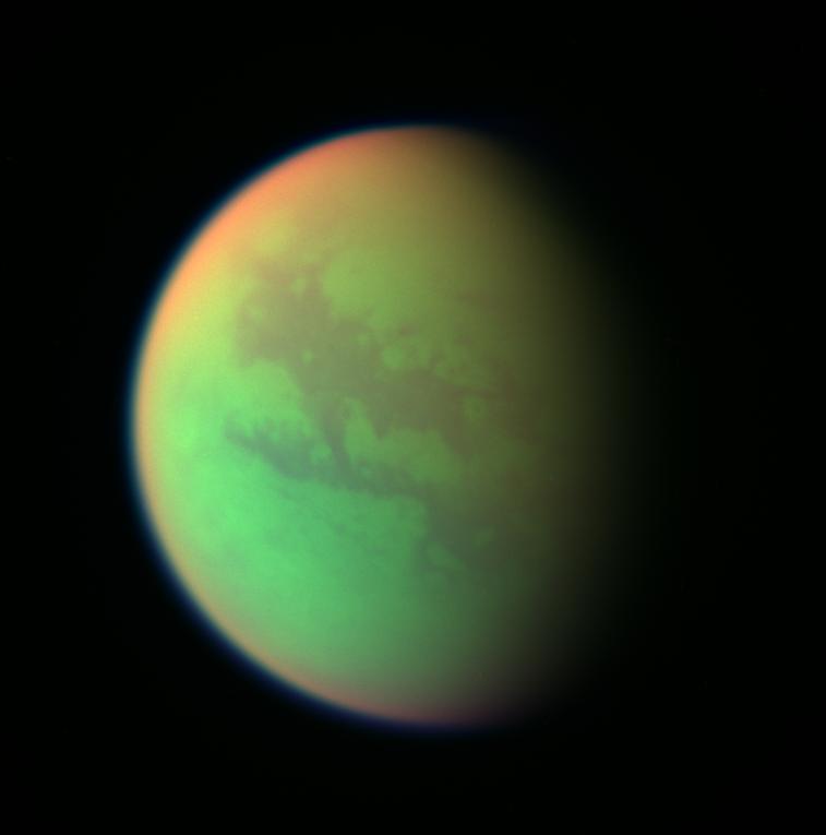 Titan, false-color composite