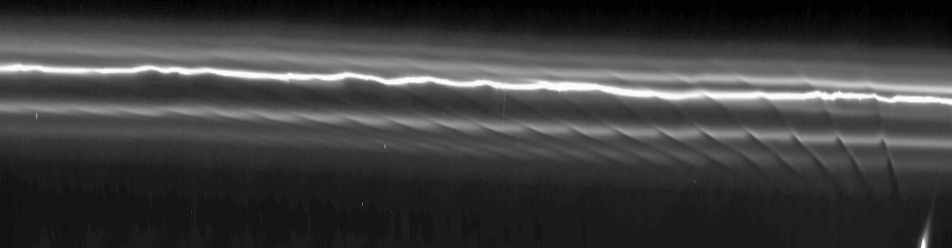 sculpting of Saturn's F ring