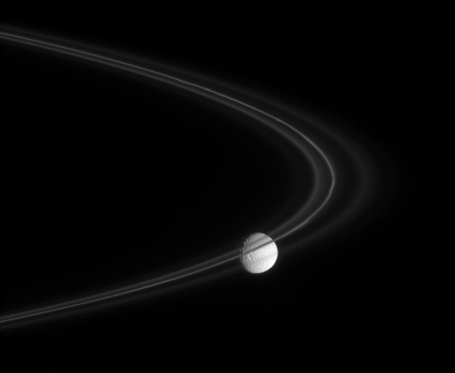 Saturn's F ring and Mimas